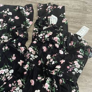 BTWEEN Floral Jump Suit Black NEW